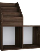 vidaXL Dětský regál na časopisy kouřový dub 71 x 30 x 785 cm kompozit