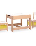 vidaXL Dětský stůl se 2 židlemi MDF