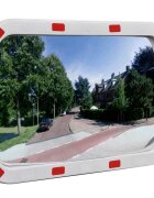 vidaXL Dopravní vypouklé zrcadlo obdélníkové 40 x 60 cm s odrazkami
