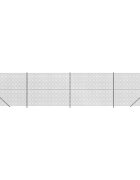 vidaXL Drátěné pletivo s přírubami antracitové 16 x 10 m
