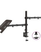 vidaXL Držák na monitor černý ocel VESA 75/100 mm