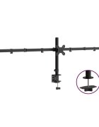 vidaXL Držák na tři monitory černý ocel VESA 75/100 mm