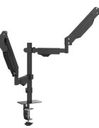 vidaXL Dvojité rameno na monitory max. 27" plynová pružina 20 kg