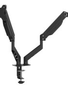 vidaXL Dvojité rameno na monitory max. 27" plynová pružina 20 kg