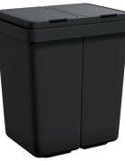 vidaXL Dvojitý odpadkový koš antracitový 2 x 25 l