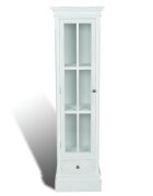 vidaXL Elegantní knihovna se 3 policemi bílá dřevěná