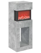 vidaXL Elektrický krb Betonově šedá 35 x 30 x 86 cm Kompozitní dřevo