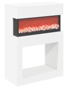 vidaXL Elektrický krb Bílá 64 x 30 x 87 cm Kompozitní dřevo