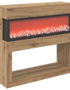 vidaXL Elektrický krb Dub artisan 102 x 30 x 94 cm Kompozitní dřevo