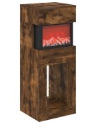 vidaXL Elektrický krb Kouřový dub 35 x 30 x 86 cm Kompozitní dřevo