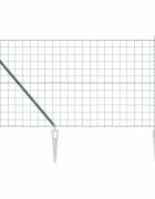 vidaXL Evropský plot se hroty 25 x 12 m Ocel potažená PVC Zelená