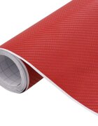 vidaXL Fólie na auto 4D červená 100 x 150 cm