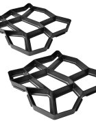 vidaXL Forma pro výrobu chodníkových desek v zahradě 42 x 42 x 4 cm x 2 set