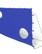 vidaXL Fotbalová branka s cvičnou plachtou ocel 240x92x150 cm kvalitní