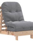 vidaXL Futonová rozkládací pohovka s matrací 60 x 206 x 11 cm borovice