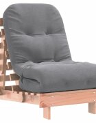 vidaXL Futonová rozkládací pohovka s matrací 60x206x11 cm douglaska