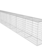 vidaXL Gabionová zeď s víkem pozinkovaná ocel 600 x 50 x 100 cm