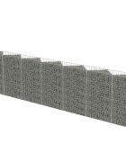 vidaXL Gabionová zeď z pozinkované oceli 450 x 30 x 100 cm