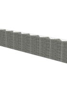 vidaXL Gabionová zeď z pozinkované oceli 630 x 30 x 100 cm
