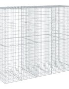 vidaXL Gabionový koš s víkem 250 x 100 x 200 cm pozinkované železo