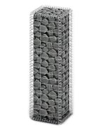 vidaXL Gabionový koš s víky z pozinkovaného drátu 100 x 30 x 30 cm