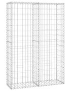 vidaXL Gabionový koš s víky z pozinkovaného drátu 150 x 100 x 30 cm
