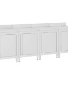 vidaXL Gastro pracovní stůl se skříňkou 240 x 60 x 96 cm nerezová ocel