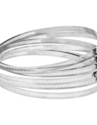 vidaXL Hadicové svorky 6 ks 91–165 mm nerezová ocel 304