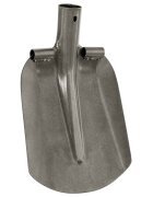 vidaXL Hlava lopaty Stříbrná 33 x 21 cm Práškově lakovaná ocel