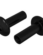 vidaXL Hlavice matice 2 ks Černý M4 x 145 mm Kov