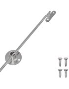 vidaXL Hliníkový táhlo závěs 12 ks Stříbrná 190 mm Kov