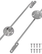 vidaXL Hliníkový táhlo závěs 2 pcs Stříbrná 190 mm Železo