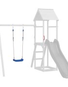 vidaXL Houpačkové sedáky s lany 2 ks modré 37 x 15 cm polyethylen