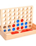 vidaXL Hra 4 v řadě 24 x 15 x 4 cm masivní dřevo