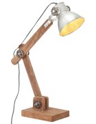 vidaXL Industriální stolní lampa stříbrná kulatá 58 x 18 x 90 cm E27