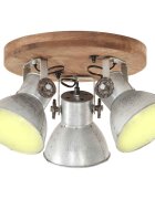 vidaXL Industriální stropní svítidlo 25 W stříbrné 42 x 27 cm E27