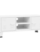vidaXL Industriální TV skříňka bílá 105 x 35 x 42 cm kov