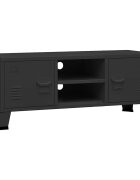 vidaXL Industriální TV skříňka černá 105 x 35 x 42 cm kov