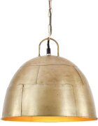 vidaXL Industriální vintage závěsné svítidlo 25 W mosazné kulaté 31 cm