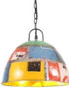 vidaXL Industriální vintage závěsné svítidlo 25 W pestré kulaté 31 cm