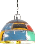 vidaXL Industriální vintage závěsné svítidlo 25 W pestré kulaté 41 cm