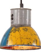 vidaXL Industriální závěsná lampa 25 W vícebarevná kulatá 17 cm E27