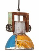 vidaXL Industriální závěsná lampa 25 W vícebarevná kulatá 19 cm E27