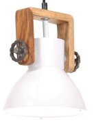 vidaXL Industriální závěsné svítidlo 25 W bílé kulaté 19 cm E27