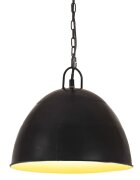 vidaXL Industriální závěsné svítidlo 25 W černé kulaté 31 cm E27