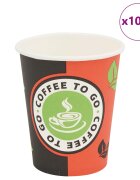 vidaXL Jednorázové kelímky na kávu 1000 ks 240 ml