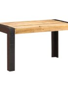 vidaXL Jídelní stůl 140 x 70 x 76 cm masivní hrubé mangovníkové dřevo