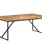 vidaXL Jídelní stůl 180 x 90 x 76 cm masivní akácie a mangovník