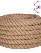 vidaXL Jutové lano 10 m dlouhé 60 mm silné