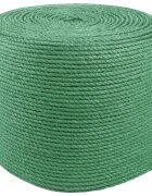 vidaXL Jutové lano 6 mm Zelená 100% jute Tossa